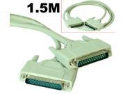 Printer Cable DB25 IEEE 1284 Parallel Cable For Printer Switch Box Male to Male 1.5M 4.9Ft