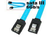 HQmade 1.64ft SATA III Cable with Latch 6Gbps For SATA 3 Hard drive HDD Blue