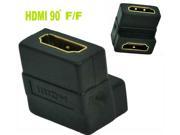 HDMI Cable Connector Right Angle Adapter Converter Female to Female F F