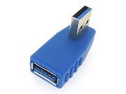 HQmade USB 3.0 Cable Connector Adapter Right 90 Degree Angle Male to Female
