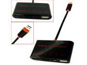 HQmade OTG Adapter Micro USB 11 Pin to SD Card HDMI For Samsung Galaxy S5 S4 Note3 Note2 Black