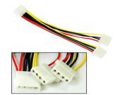 HQmade Molex D IDE 4 pin Power Cable Splitter Adapter Lead 1x Male to 2x Female Connectors <Flat Rated Shipping>