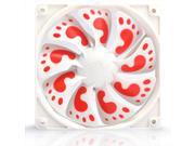 PCCooler Small foot F129 120mm Slient Computer Case Fan 12cm for PC Chaise Red