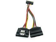 HQmade Internal Power Supply Cable Splitter 1 to 2x For SATA Hard Drive Male to Female