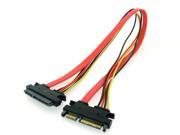 HQmade SATA Cable 22 Pin Serial ATA 7 15 pins Power Data Cables For Hard Drive HDD Male To Female 50CM