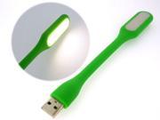 HQmade Flexible USB Notebook LED Light 3800K Warm Light Portable Fashion Mini For Laptop Green
