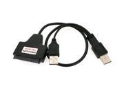 HQmade USB 2.0 to SATA 22 Pin 7 15Pin Adapter Cable For Hard Drive use
