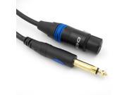 HQmade Q801 16ft 6.3mm 6.35mm Jack Professional Microphone Cable