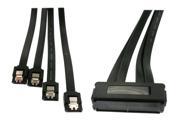 HQmade NEW SAS 32 Pin SFF 8484 to 4 SATA High speed Backplane Cable 50CM