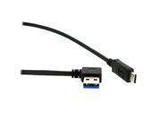 HQmade 3 USB 3.1 Type C to USB 3.1 Type A Male Cable Rightward Angle