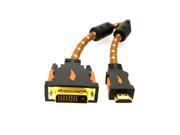 HQmade Gold Series Dual Link DVI Cable DVI D 24 1 Male Nylon Braided High Speed For 3D HDTV HD Monitor Lead 1.5M 5