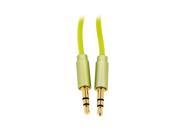KAudio CAK 101 3ft 3.5mm Cable Mini Jack Aux Stereo Lead Aliuminium shell for iPod iPad iPhone MP3 Tablet Player Green