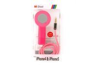 HQmade 3.5mm Jack Remote Shutter Release Cable for Apple iPhone4 iPhone5 Hot Pink
