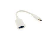HQmade USB 3.1 Type C OTG Adapter Male to USB 3.0 Type A Female Cable White 16cm