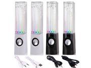 LED Dancing Water Show Music Fountain Light Speakers for Computer Laptop