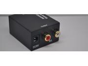 Digital Optical Coaxial Toslink Signal to Analog Audio Converter Adapter RCA L R