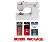 Janome Jem Gold 660 Portable Sewing Quilting Machine w Bonus Package!