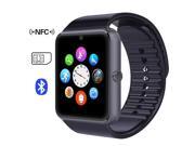 GT08 Smart Watch Phone Watch Touch Screen Slot Push Message Bluetooth Mate For Android Phone Black Color