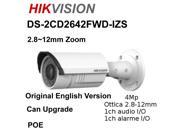 Hikvision DS 2CD2642FWD IZS IP Network Camera English Version 4MP POE Vari focal 2.8mm~12mm Bullet Camera