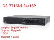 Original Hikvision DS 7716NI E4 16P 16ch 16 POE Ports NVR English Can Be Upgrade