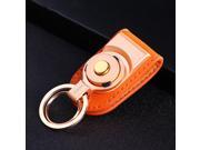 Universal Business Zinc Alloy Microfiber Car Keychain Simple Unisex Key Ring Gold Color