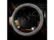Ventilation Flax Steering Wrap Antiskid Vehicle Car SUV Truck Steering Wheel Cover Diameter 38cm