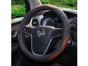 Leather handmade Ventilation Steering Wrap Vehicle Car SUV Truck Steering Wheel Cover Diameter 38cm