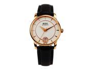 MIDO WOMEN S 33MM LEATHER BAND GOLD PLATED CASE AUTOMATIC WATCH M0072073603600