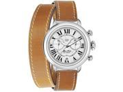 GLAM ROCK WOMEN S BAL HARBOUR 40MM BROWN LEATHER BAND QUARTZ WATCH GR77132N