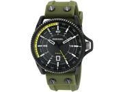 DIESEL MEN S 45MM GREEN SILICONE BAND IP STEEL CASE QUARTZ ANALOG WATCH DZ1758