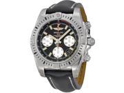 BREITLING MEN S CHRONOMAT 41 41MM LEATHER BAND AUTOMATIC WATCH AB01442J BD26