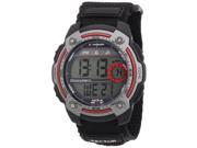 Sector Men s 50mm Chronograph Black Cloth Plastic Case Quartz Watch 3251172085
