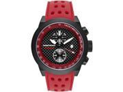 GLAM ROCK MEN S RACETRACK 48MM RED SILICONE BAND QUARTZ WATCH GRT29116F N