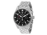 IWC Pilot Automatic Chronograph Black Dial Mens Watch IW377710