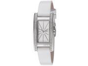 Esprit Women s 20mm Chronograph White Leather Mineral Glass Watch es106172003