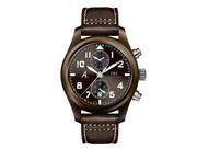 IWC MEN S PILOTS 46MM BROWN LEATHER BAND CERAMIC CASE AUTOMATIC WATCH IW388004