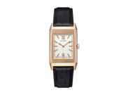 JAEGER LECOULTRE WOMEN S REVERSO BLACK LEATHER BAND MECHANICAL WATCH Q2782521