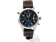 IWC MEN S 44MM BROWN LEATHER BAND STEEL CASE AUTOMATIC WATCH IW371807