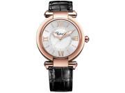 CHOPARD WOMEN S IMPERIALE 36MM BROWN LEATHER BAND QUARTZ WATCH 384221 5001