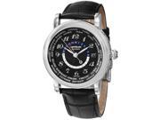 MONTBLANC MEN S 40MM BLACK LEATHER BAND STEEL CASE AUTOMATIC WATCH 109285