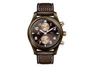 IWC MEN S PILOTS 46MM BROWN LEATHER BAND CERAMIC CASE AUTOMATIC WATCH IW388006