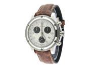 SECTOR MEN S 41MM BROWN LEATHER BAND STEEL CASE QUARTZ WATCH R2651905045
