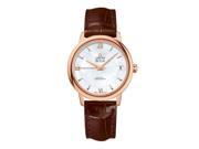 OMEGA WOMEN S DE VILLE BROWN LEATHER BAND AUTOMATIC WATCH 424.53.33.20.05.001