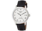 TISSOT MEN S 39MM LEATHER BAND STEEL CASE AUTOMATIC WATCH T0064071603300