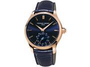 Frederique Constant Men's Smartwatch 42mm Blue Swiss Quartz Watch FC-285NS5B4