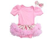 V Flourish Must Have Toddler Bodysuit with Skirt Tutu and Bow