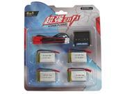 4 pcs 3.7V 750mAh 25C Lipo Battery for MJX X400 X300C X800 HuaJun HJ818 HJ819 RC Helicopter 4 in 1charger 4pcs JST XH cable