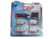 4pcs 3.7V 700mAh 25C Lipo Battery for Hendi 1315 1315S RC Helicopter 4in1 charger 4PCS JST XH cable