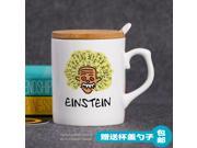 Mug Cup for Geek The programmer glass ceramic mug gift Einstein series 3 simple Creative Cup