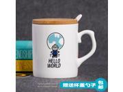 Mug Cup for Geek Programmers ceramic mug cup gift Hello World series 3 cups of literature and art